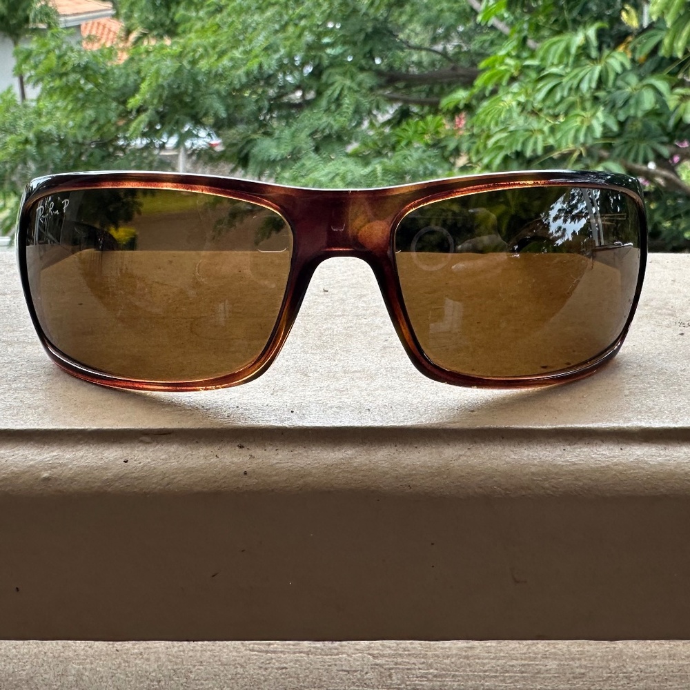 Ray-Ban RB4075 Polarized Sunglasses UNISEX – Polished Havana / B-15 Brown